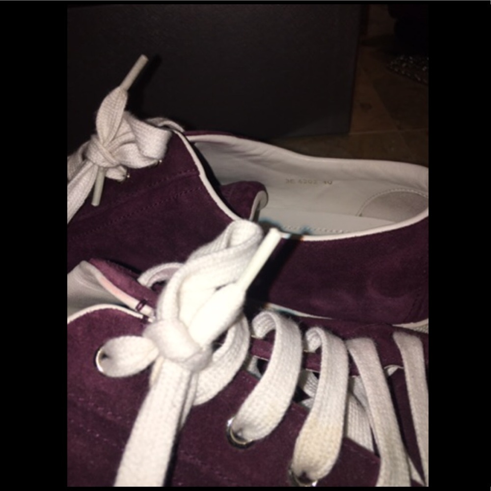 Prada lace up maroon shoes size 10
